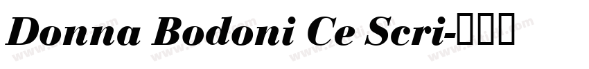 Donna Bodoni Ce Scri字体转换